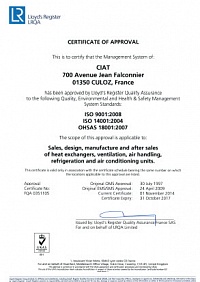 Сертификат с официального сайта Ciat